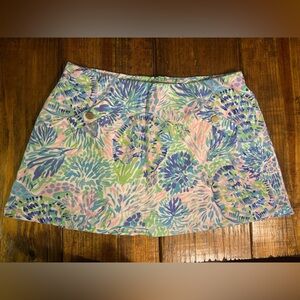 Lilly Pulitzer Pastel Light Color Madison Skort XL
